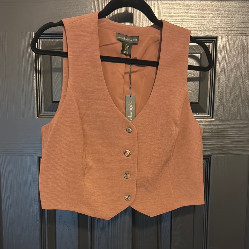 House of Harlow 1960 Brown Vest